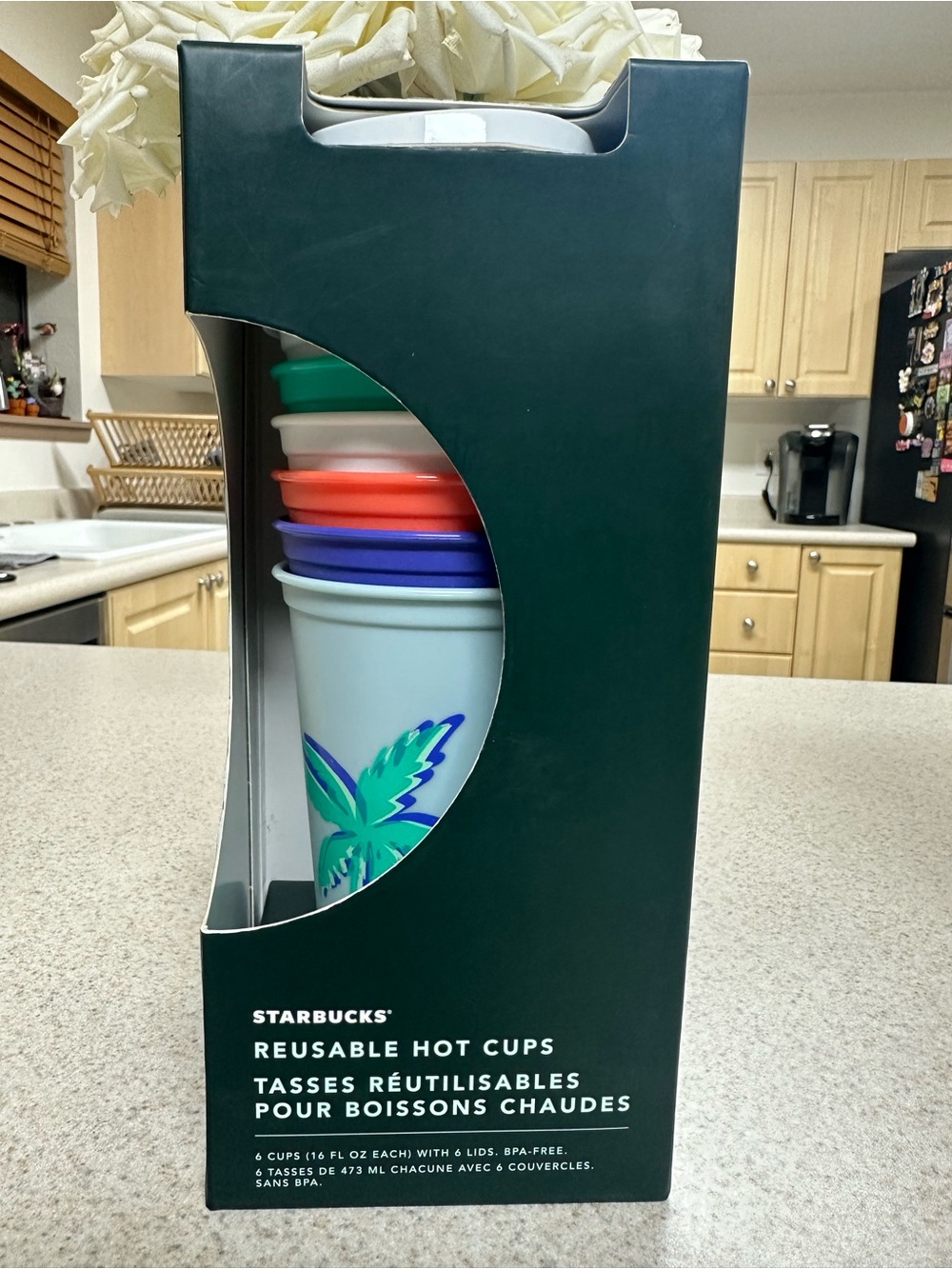 Starbucks 6 Reusable Hot Cups